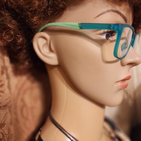 BOURYO Blue Light Blocking Glasses NWT One Green and One Brown Small Frames - Picture 8 of 10